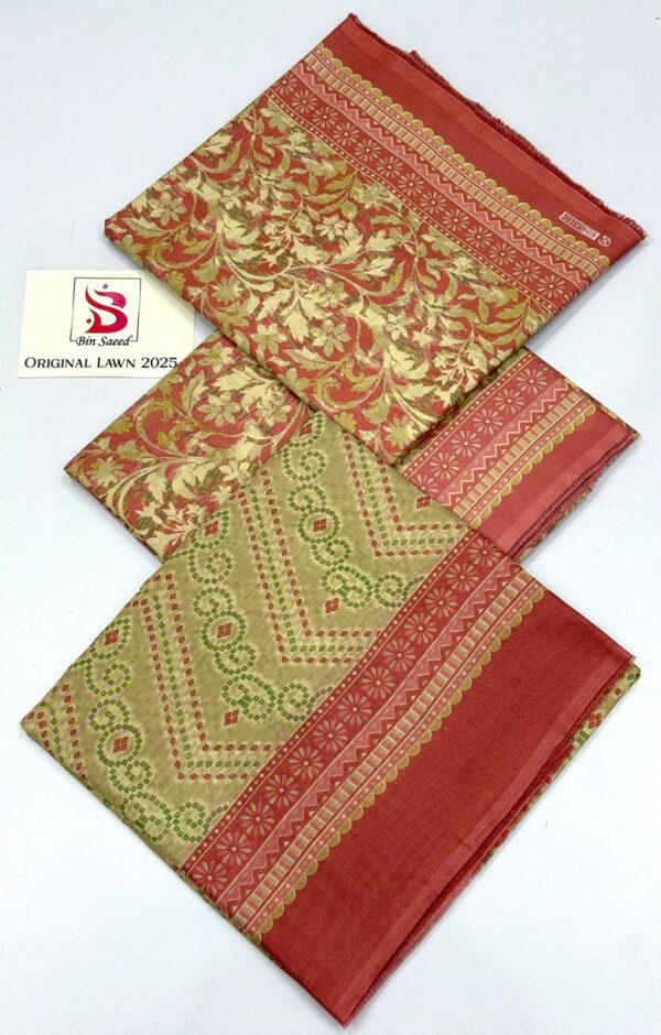 IMG-20250115-WA0063 Bin Saeed 3Pcs Lawn Summer Collection