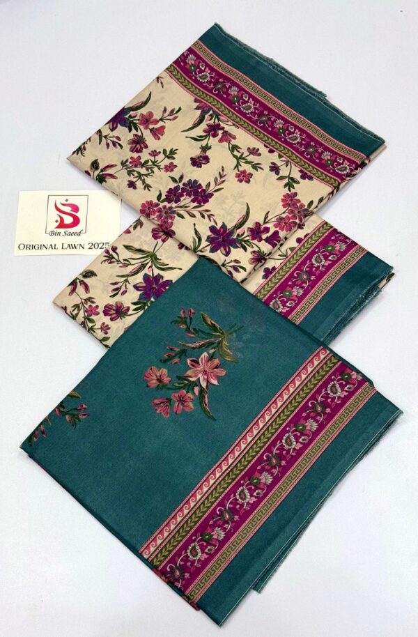 IMG-20250115-WA0068 Bin Saeed 3Pcs Lawn Summer Collection