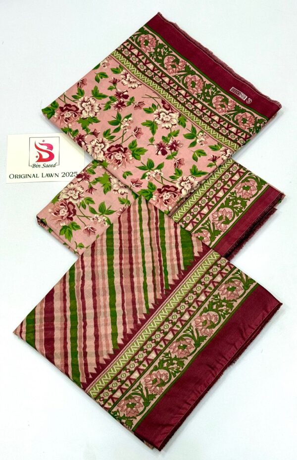 IMG-20250115-WA0089 Bin Saeed 3Pcs Lawn Summer Collection