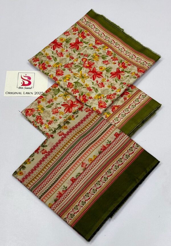 IMG-20250115-WA0090 Bin Saeed 3Pcs Lawn Summer Collection